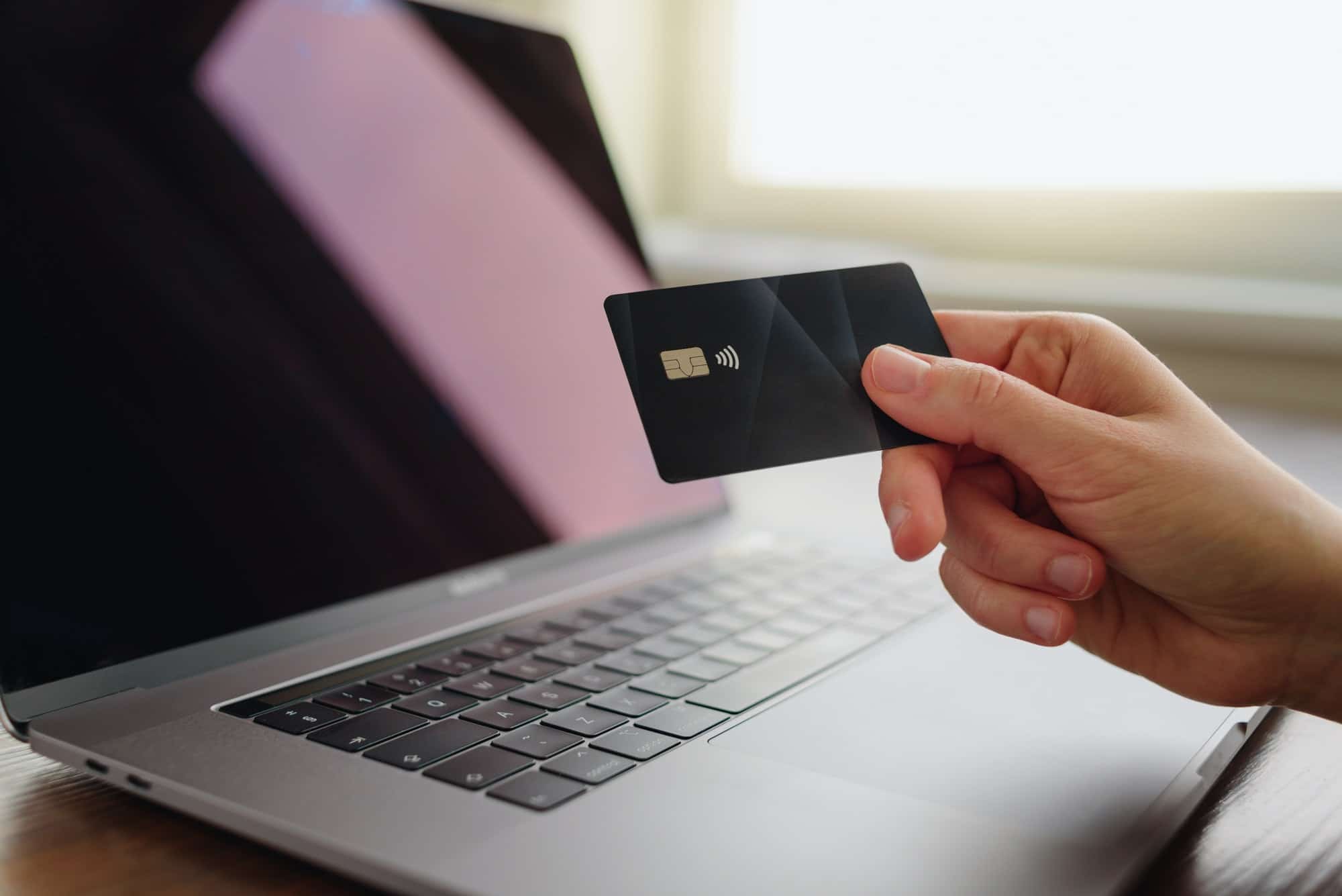Credit card using for online shopping